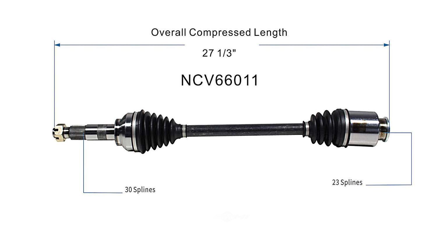 Axle Shaft Assy- CV Shaft   GSP North America   NCV66011