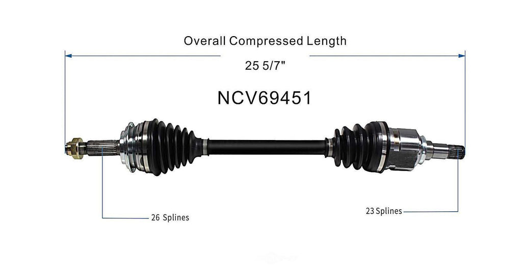 Left New CV Complete Assy   GSP North America   NCV69451