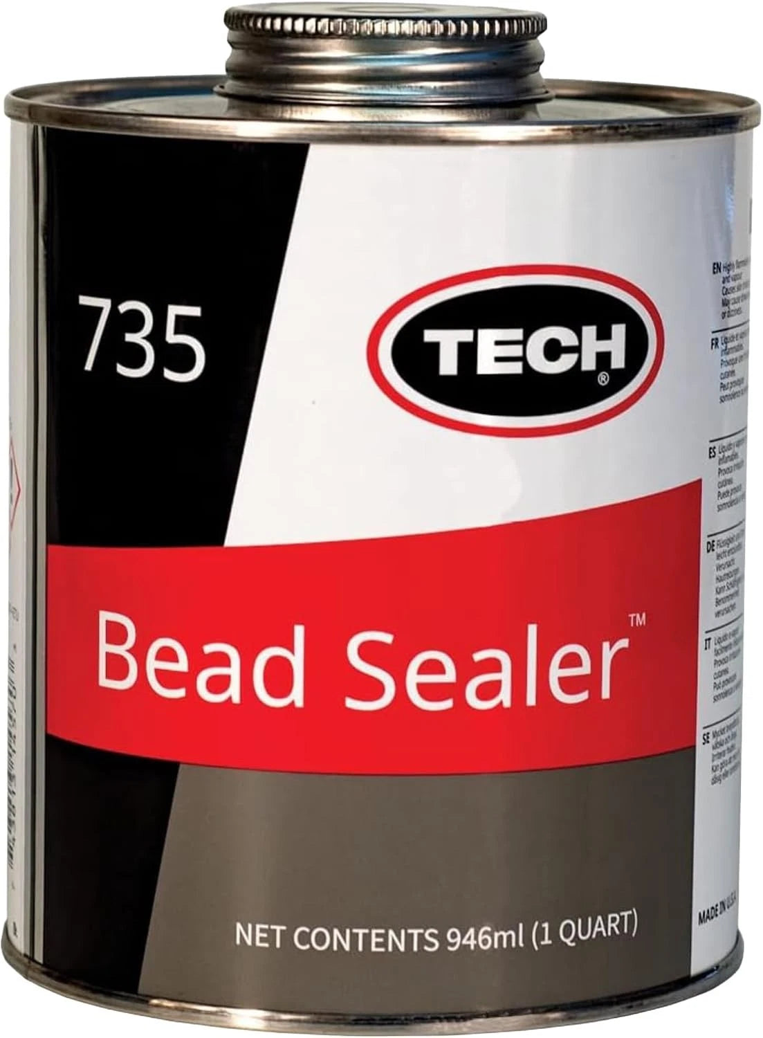 TECH 735 Tire Bead Sealer 1 Quart (946ml) - Stops Leaks Between Rim and Bead