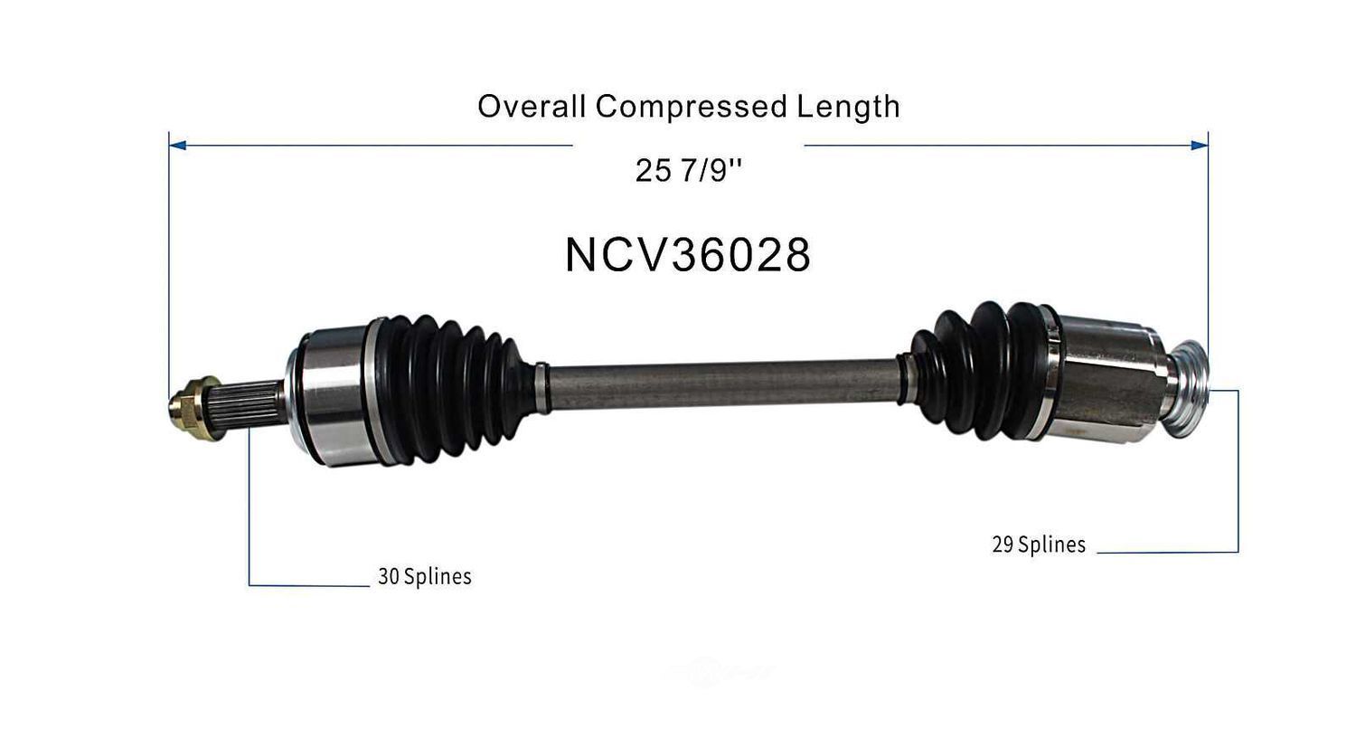 Right New CV Complete Assy   GSP North America   NCV36028