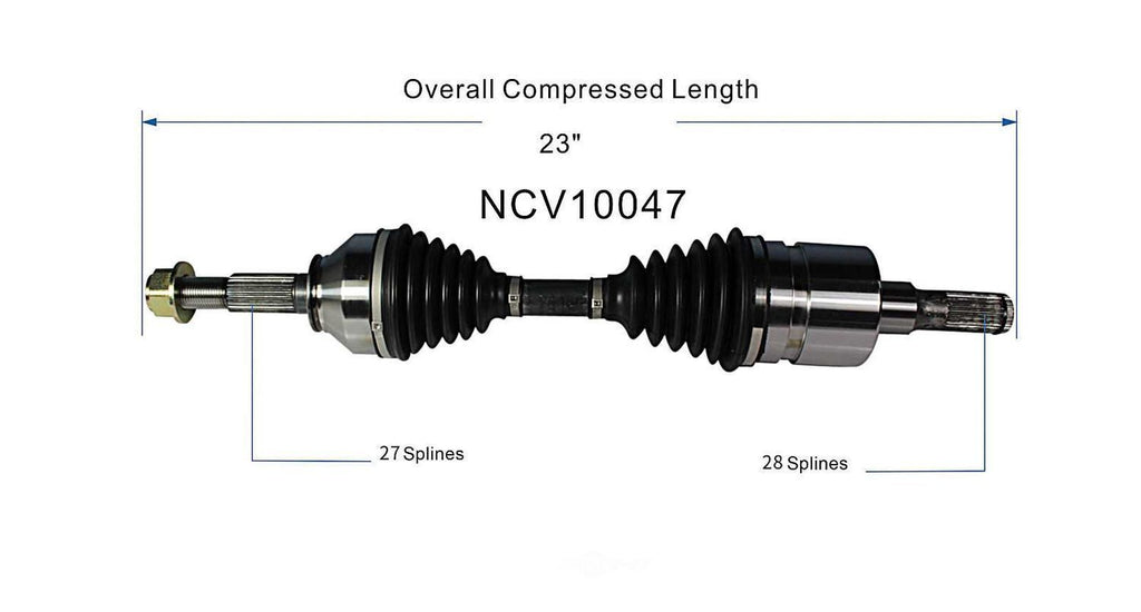 Axle Shaft Assy- CV Shaft   GSP North America   NCV10047