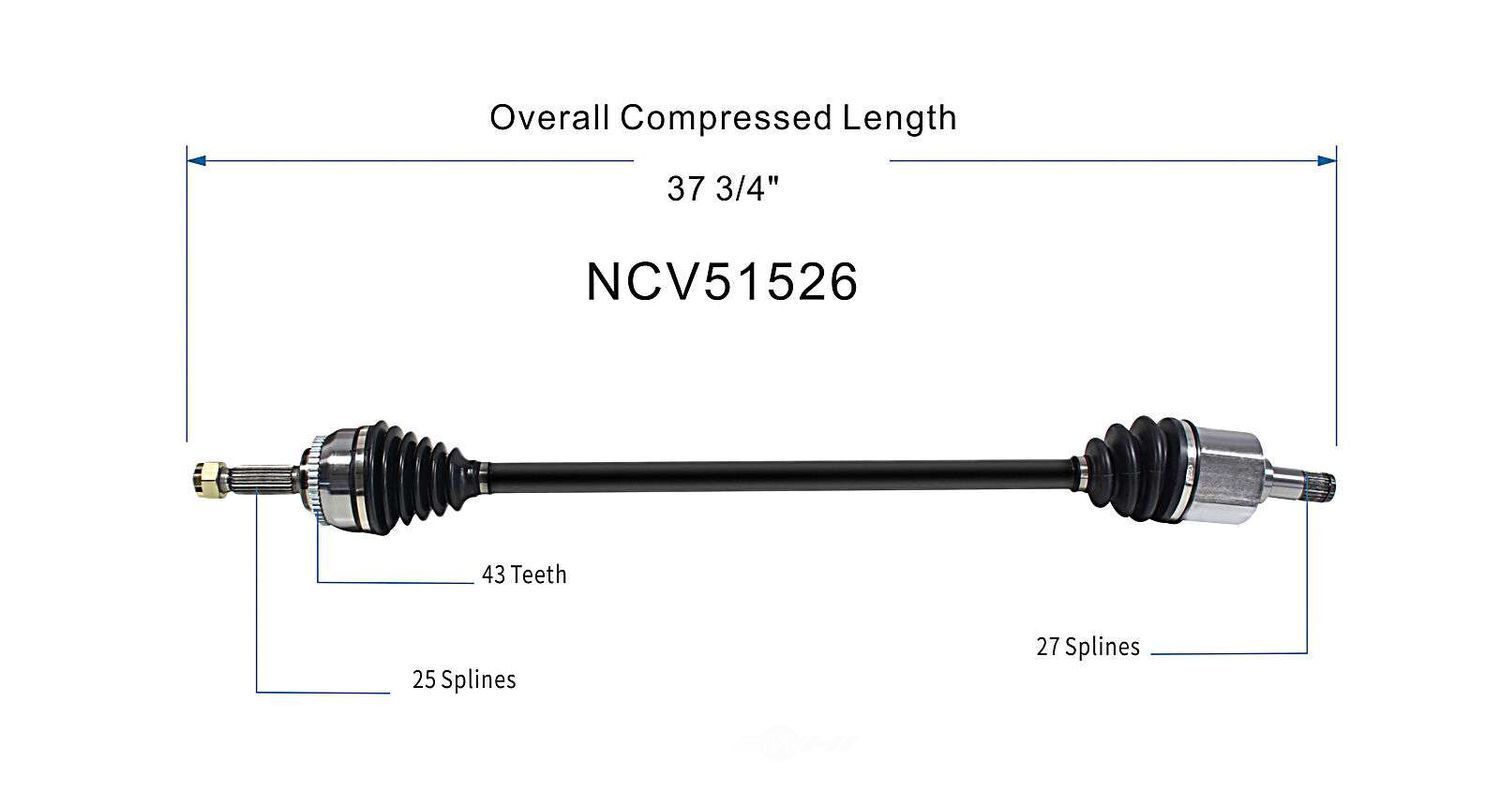 Right New CV Complete Assy   GSP North America   NCV51526