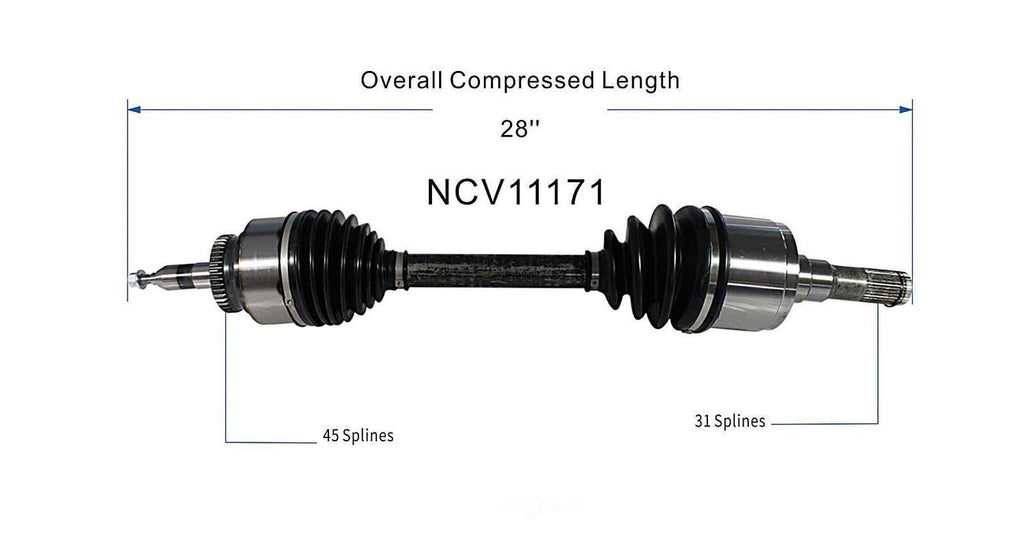 Left New CV Complete Assy   GSP North America   NCV11171