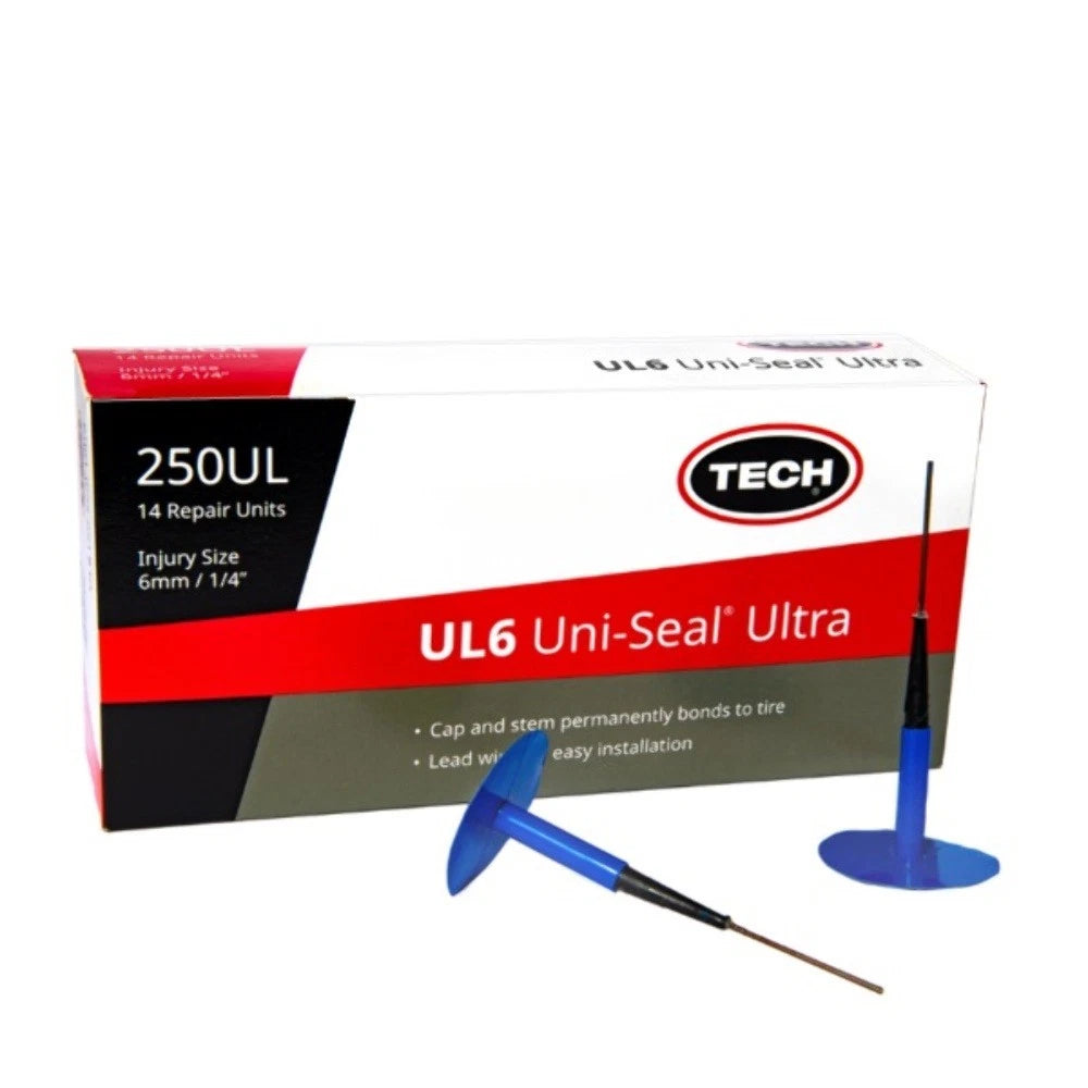 West Coast Wheel W-250UL TECH UL6 Uni-Seal Ultra Tire Repair Kit - 14 Pack (6mm/1/4")