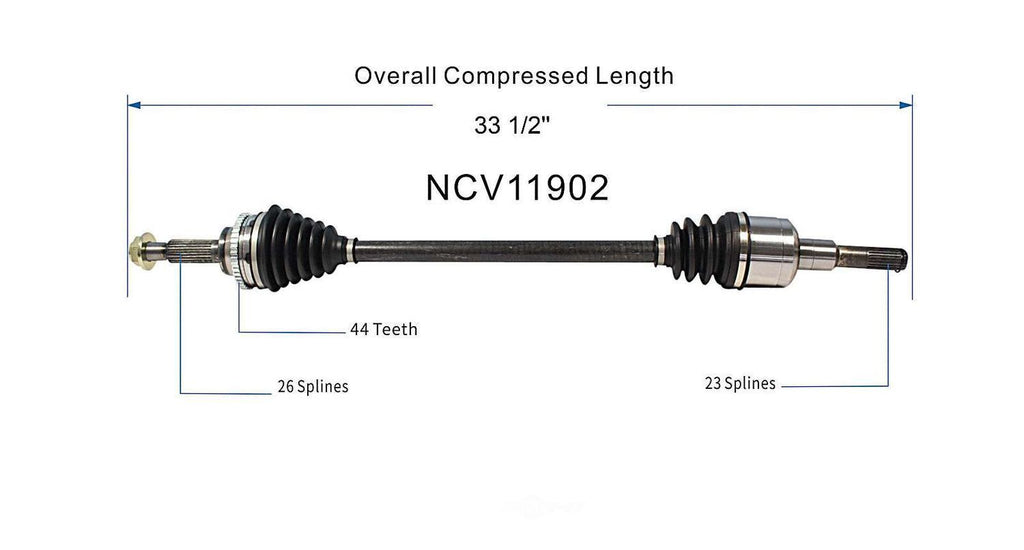 Right New CV Complete Assy   GSP North America   NCV11902