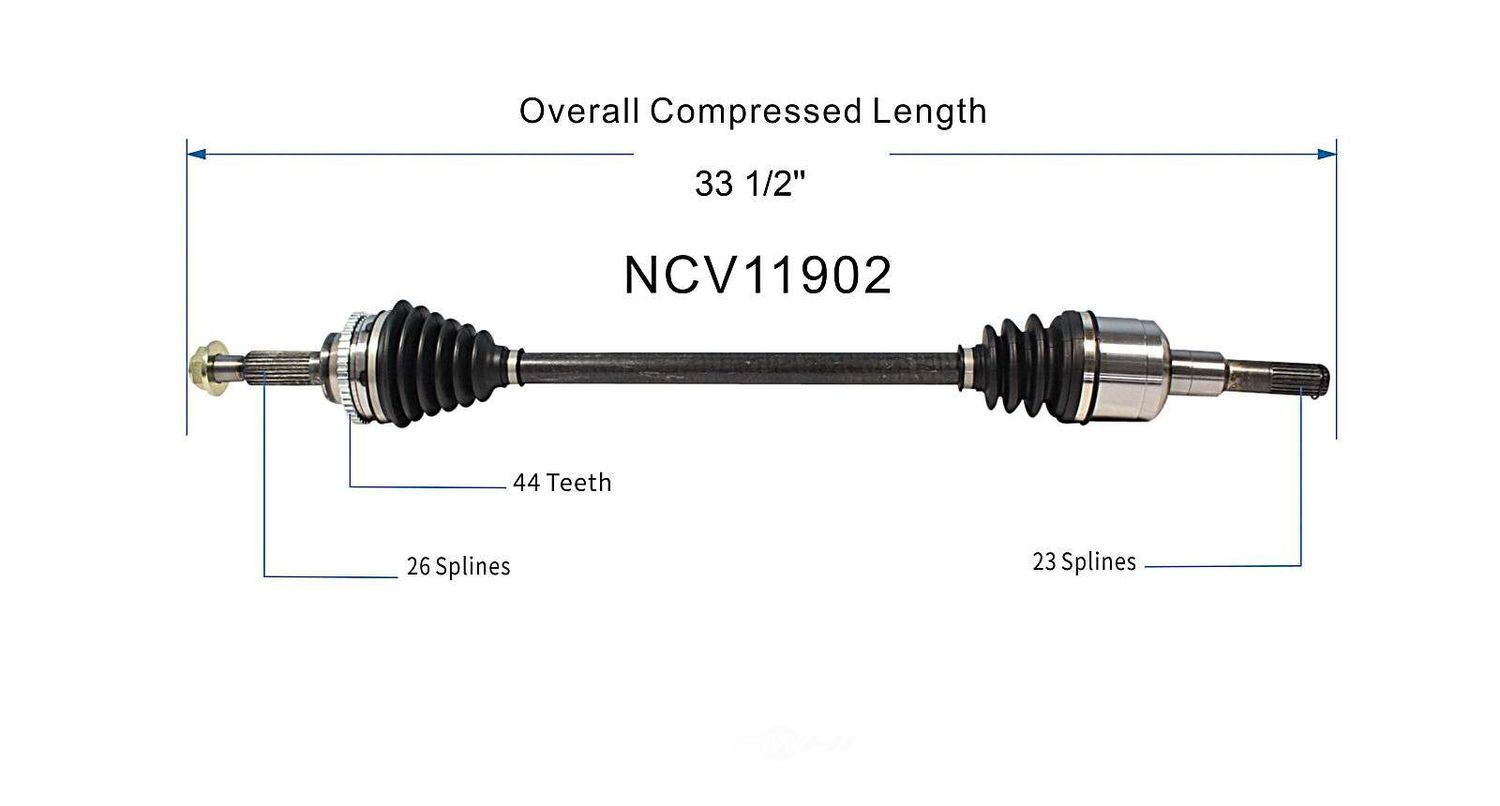 Right New CV Complete Assy   GSP North America   NCV11902