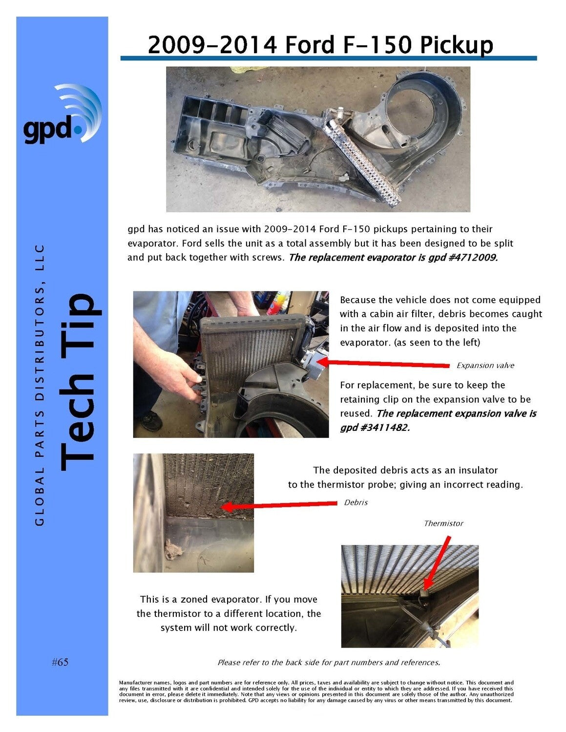 Expansion Valve   Global Parts Distributors   3411482