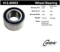 Frt Wheel Bearing  Centric Parts  412.40003