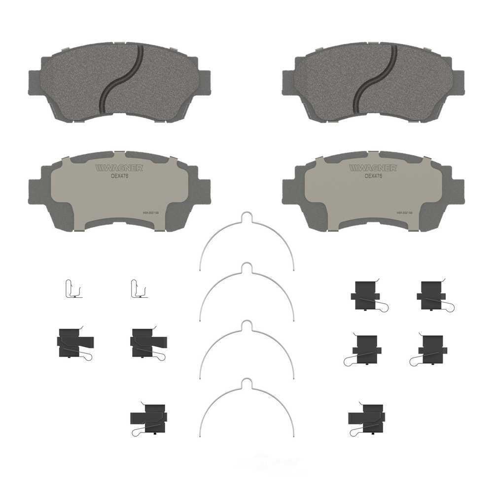 Frt Premium Ceramic Brake Pads  Wagner  OEX476