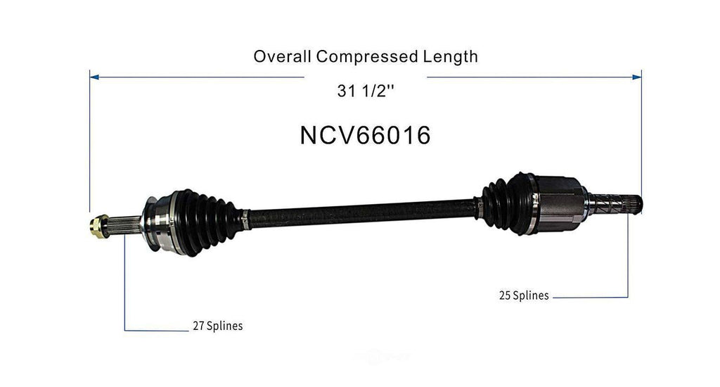 Axle Shaft Assy- CV Shaft   GSP North America   NCV66016
