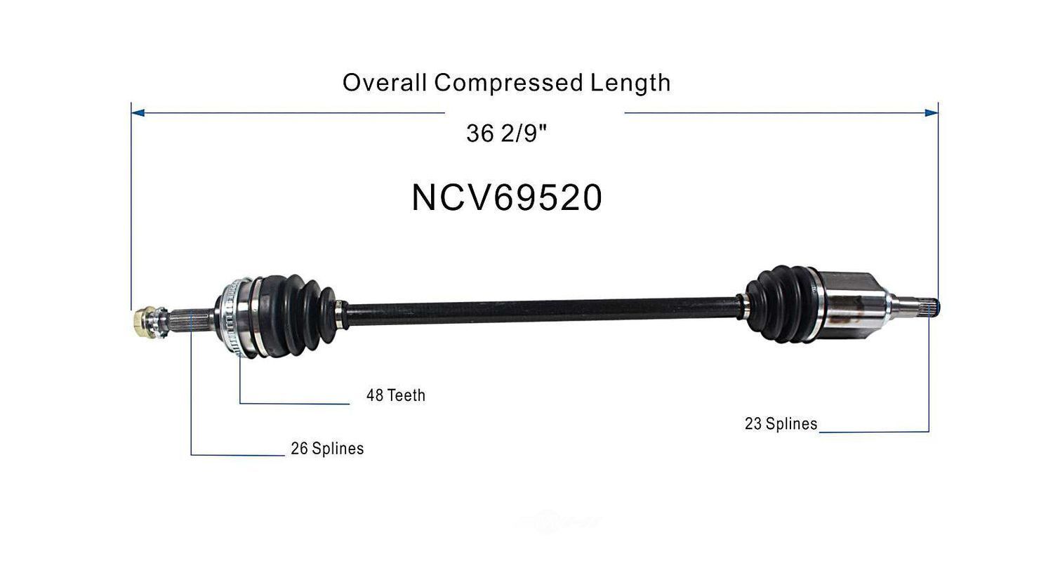 Right New CV Complete Assy   GSP North America   NCV69520