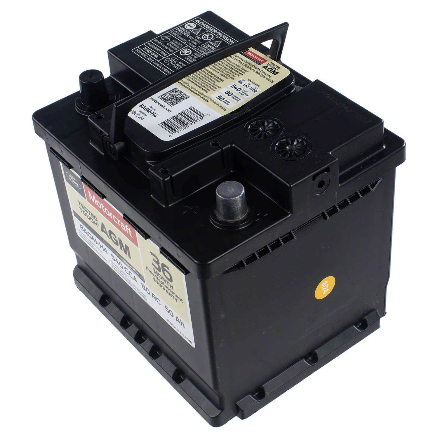 Brand New MOTORCRAFT BAGMH4 Vehicle Battery - 36 Month Warranty