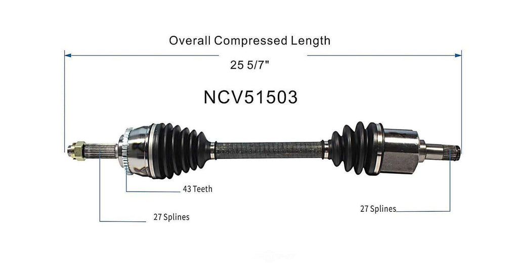 Left New CV Complete Assy   GSP North America   NCV51503
