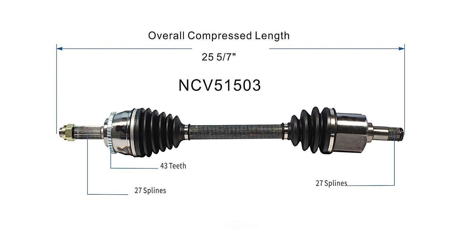 Left New CV Complete Assy   GSP North America   NCV51503