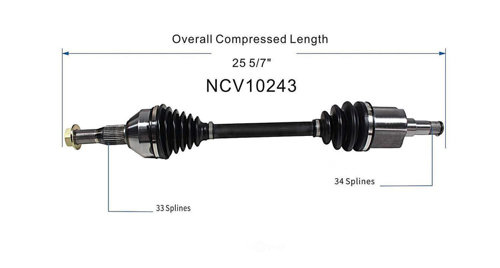 Right New CV Complete Assy   GSP North America   NCV10243