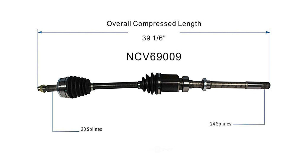 Right New CV Complete Assy   GSP North America   NCV69009