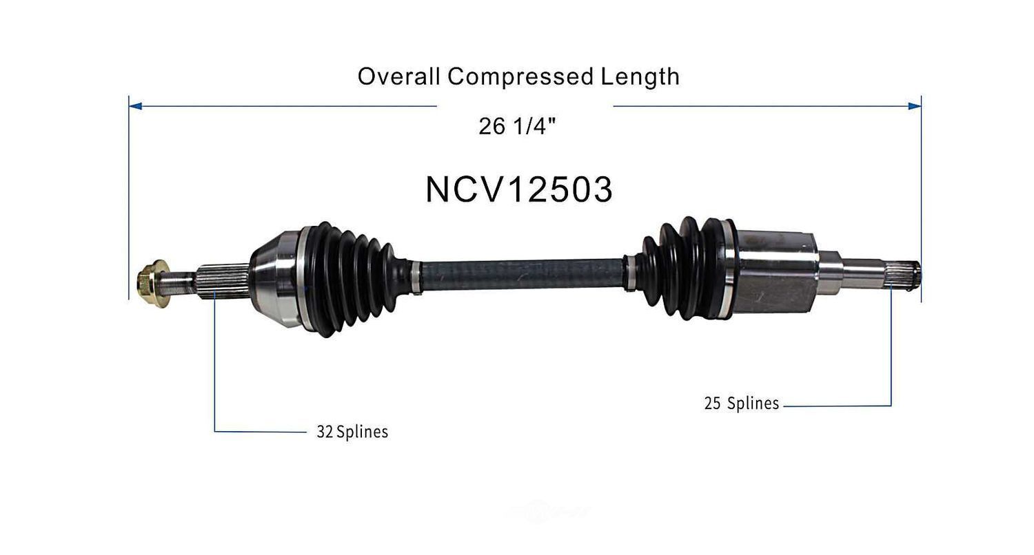 Left New CV Complete Assy   GSP North America   NCV12503