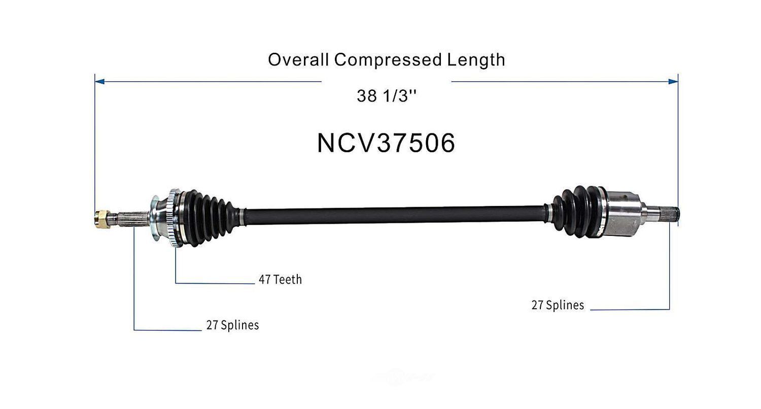 Right New CV Complete Assy   GSP North America   NCV37506