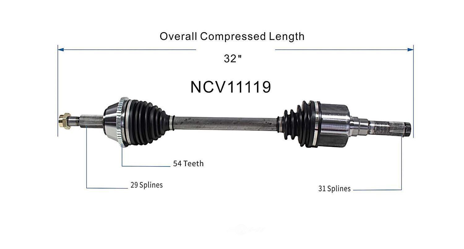 Left New CV Complete Assy   GSP North America   NCV11119