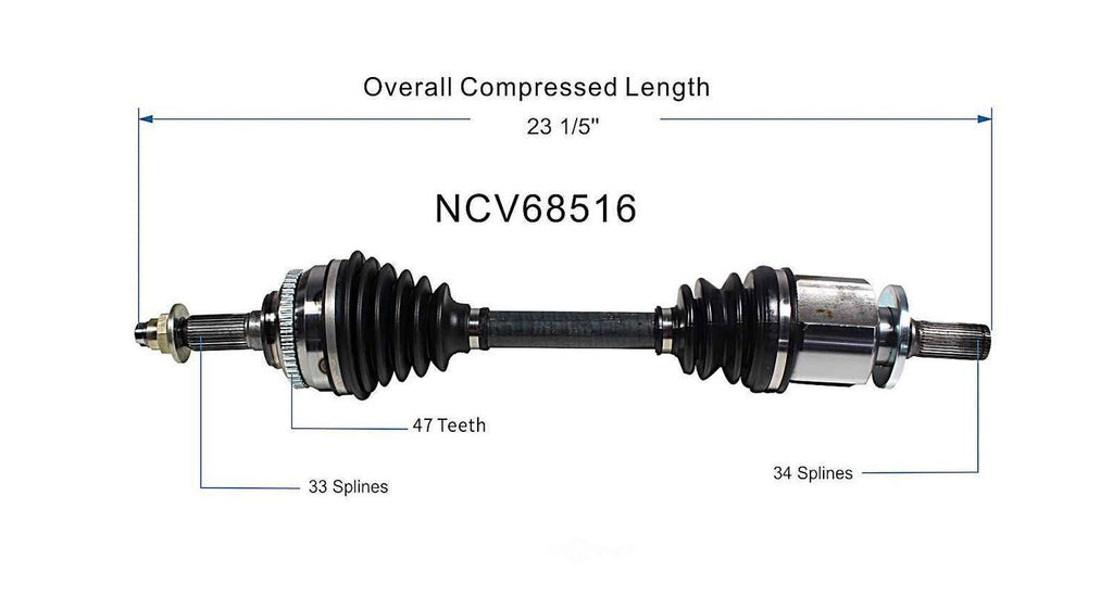 Left New CV Complete Assy   GSP North America   NCV68516