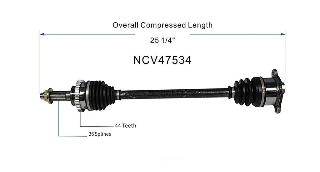 Axle Shaft Assy- CV Shaft   GSP North America   NCV47534