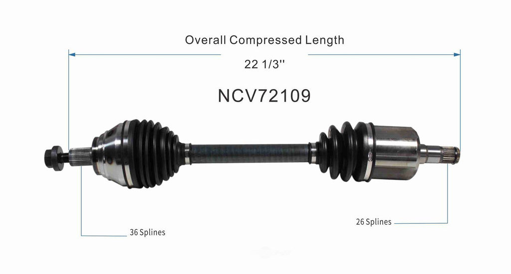 Left New CV Complete Assy   GSP North America   NCV72109