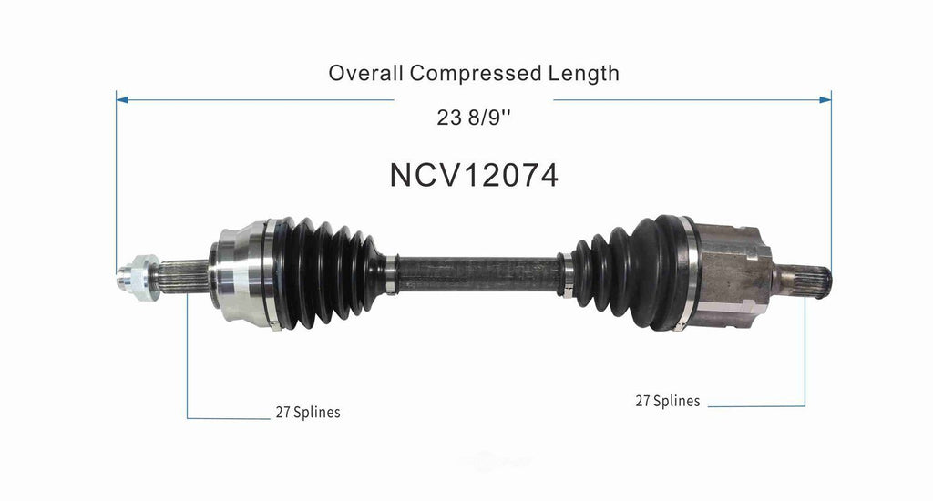 Right New CV Complete Assy   GSP North America   NCV12074
