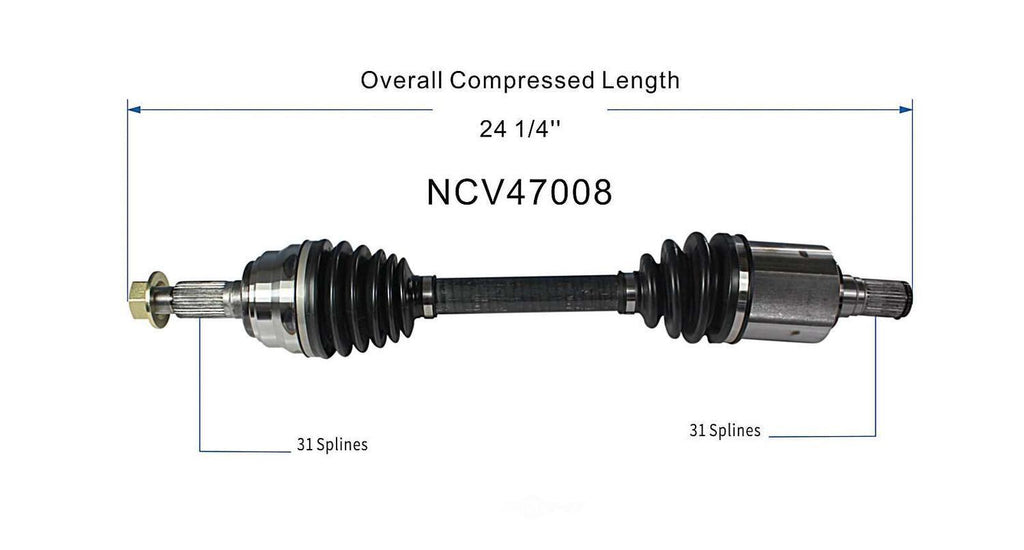 Left New CV Complete Assy   GSP North America   NCV47008