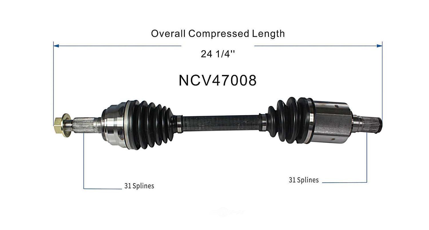 Left New CV Complete Assy   GSP North America   NCV47008