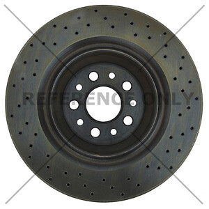 Rr Drilled Brake Rotor  Centric Parts  128.07005