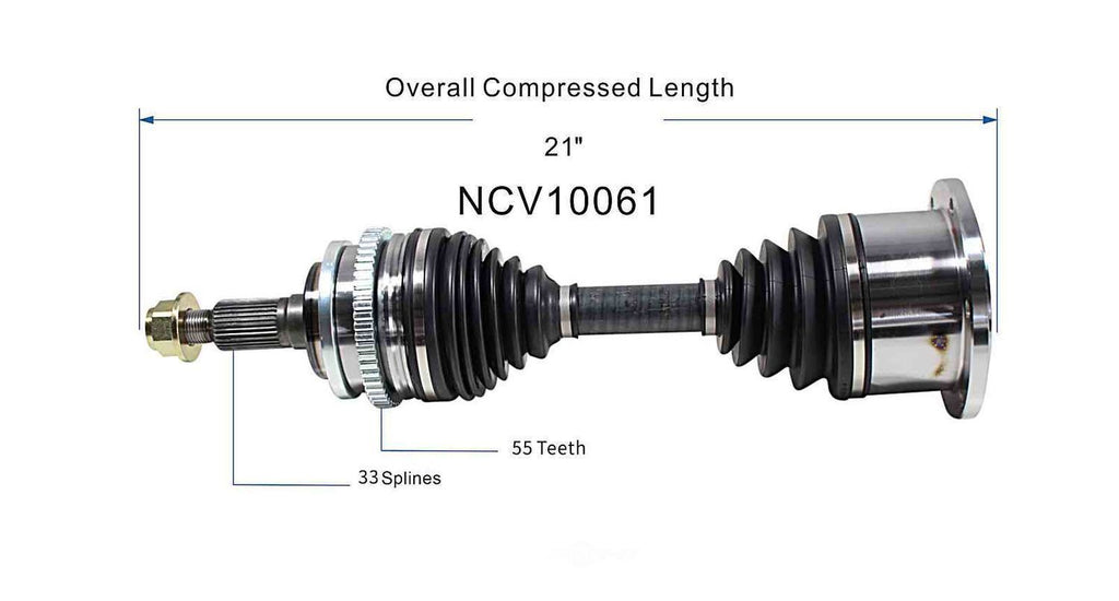 Axle Shaft Assy- CV Shaft   GSP North America   NCV10061