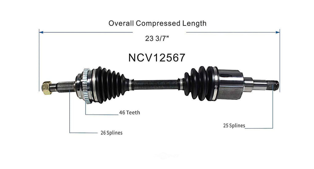 Left New CV Complete Assy   GSP North America   NCV12567