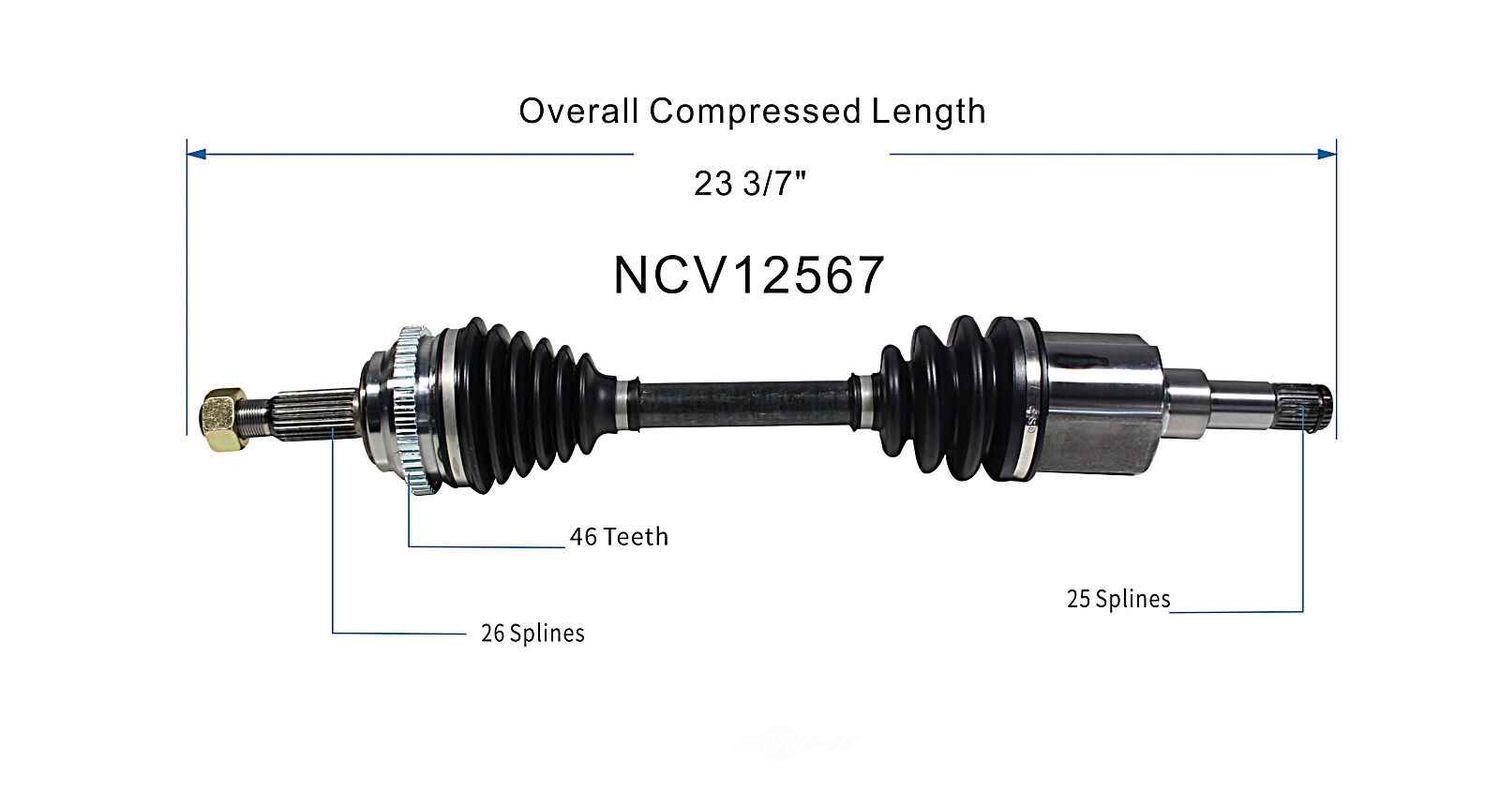 Left New CV Complete Assy   GSP North America   NCV12567