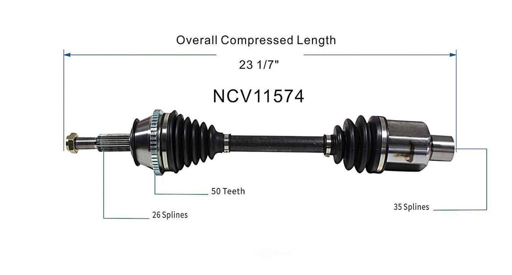 Left New CV Complete Assy   GSP North America   NCV11574
