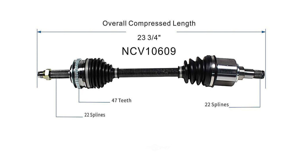 Left New CV Complete Assy   GSP North America   NCV10609