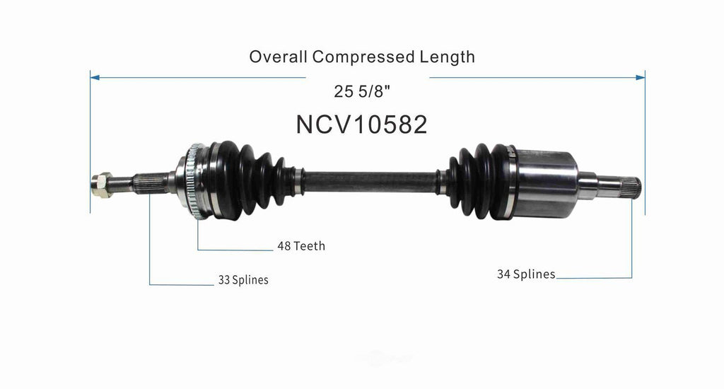 Right New CV Complete Assy   GSP North America   NCV10582