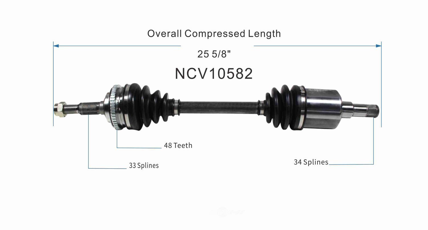 Right New CV Complete Assy   GSP North America   NCV10582