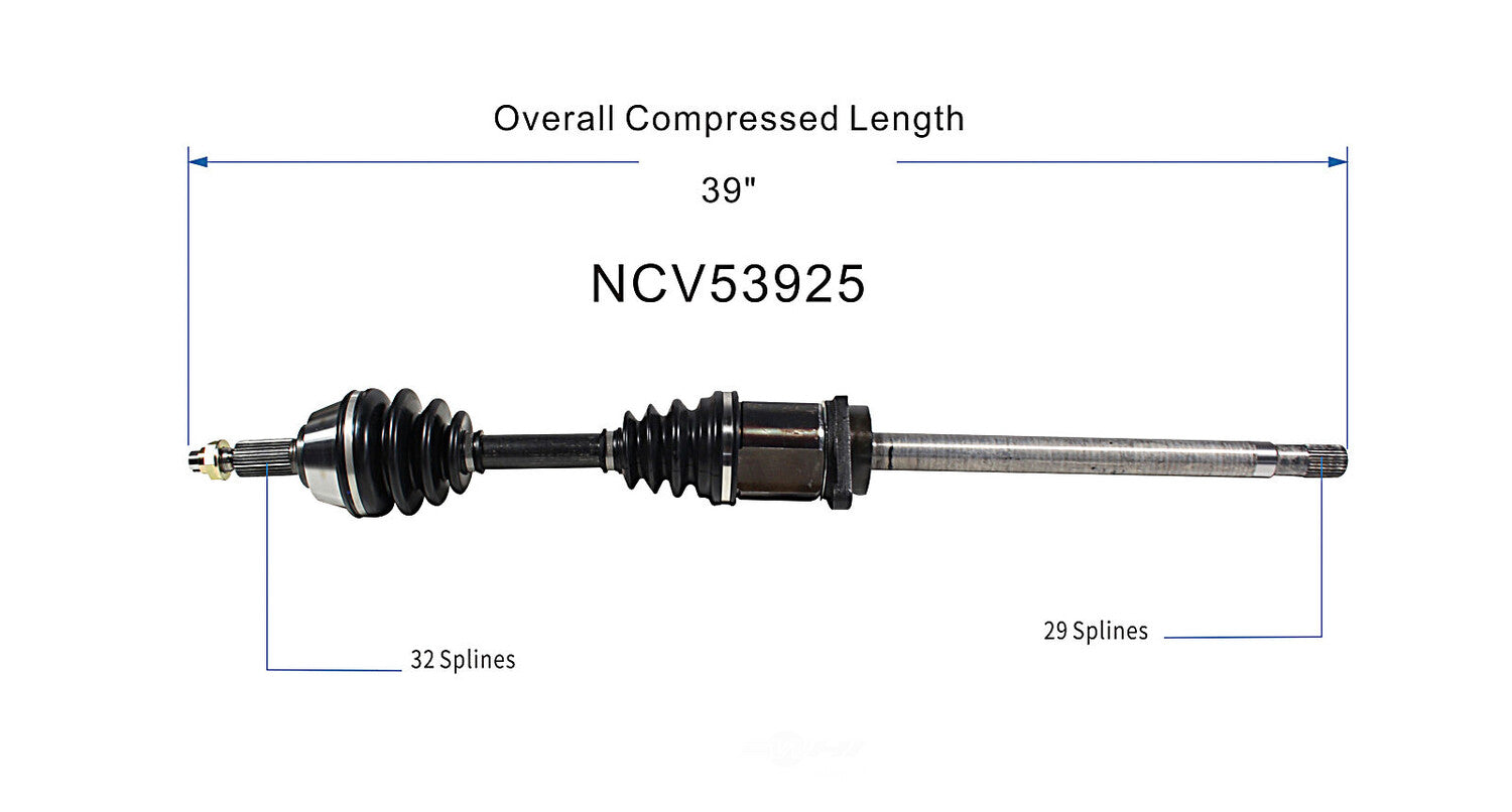 Right New CV Complete Assy   GSP North America   NCV53925