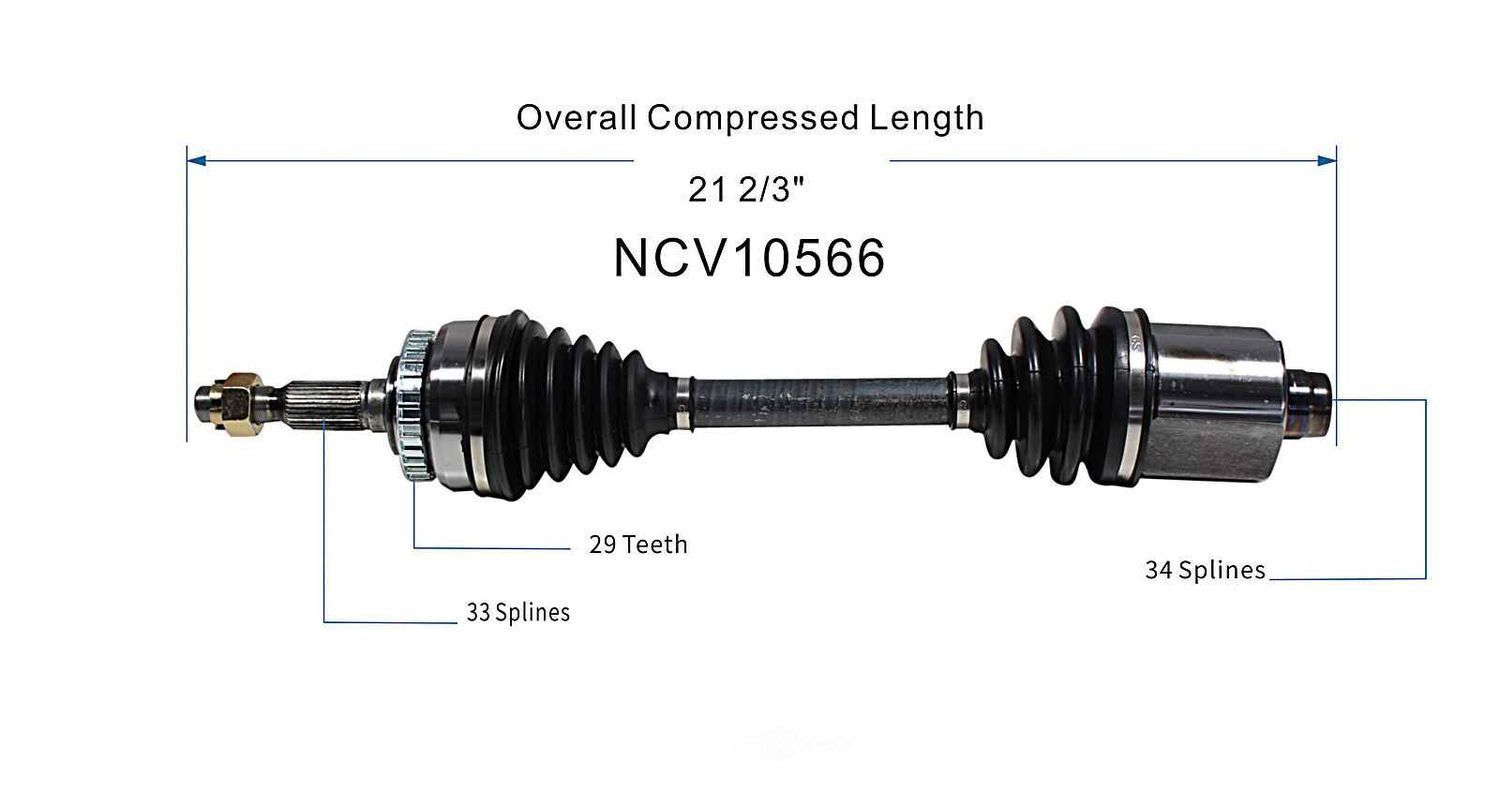 Axle Shaft Assy- CV Shaft   GSP North America   NCV10566