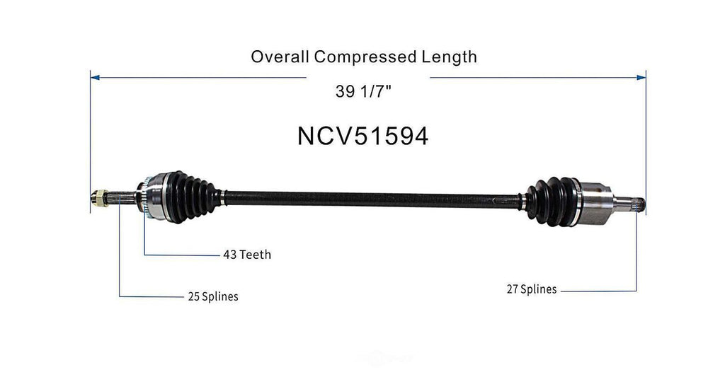 Right New CV Complete Assy   GSP North America   NCV51594