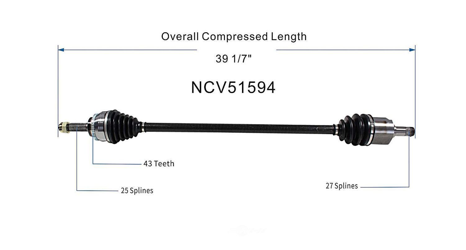 Right New CV Complete Assy   GSP North America   NCV51594