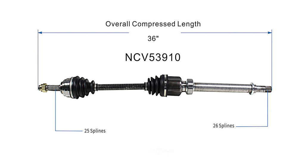 Right New CV Complete Assy   GSP North America   NCV53910
