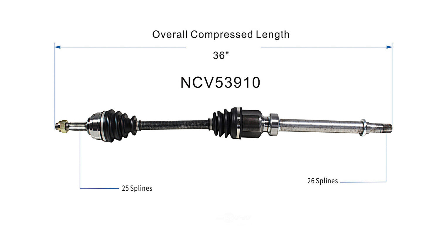 Right New CV Complete Assy   GSP North America   NCV53910