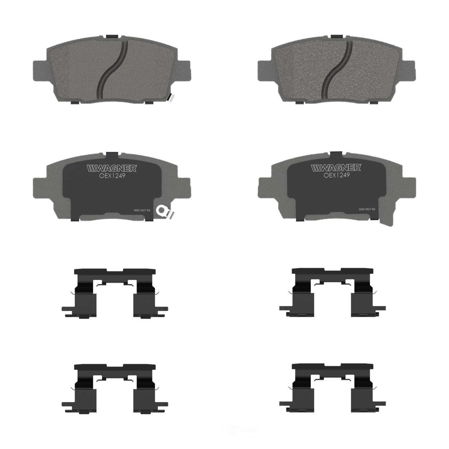 Frt Premium Ceramic Brake Pads  Wagner  OEX1249