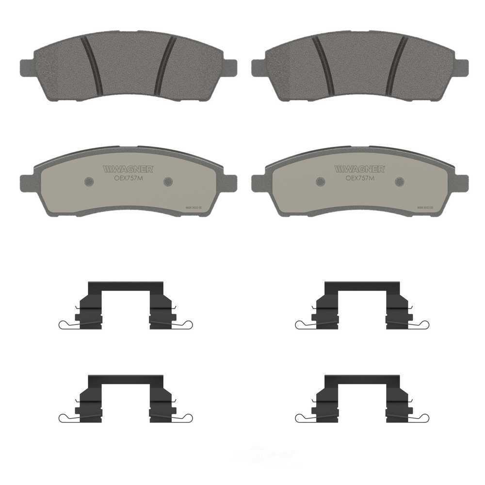 Rr Premium Ceramic Brake Pads  Wagner  OEX757M
