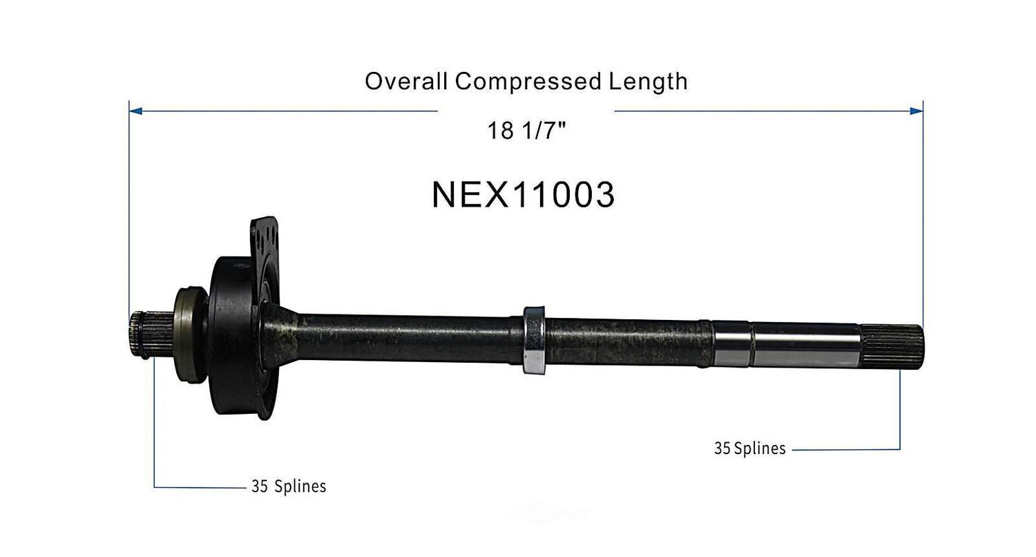 CV Intermediate Shaft   GSP North America   NEX11003