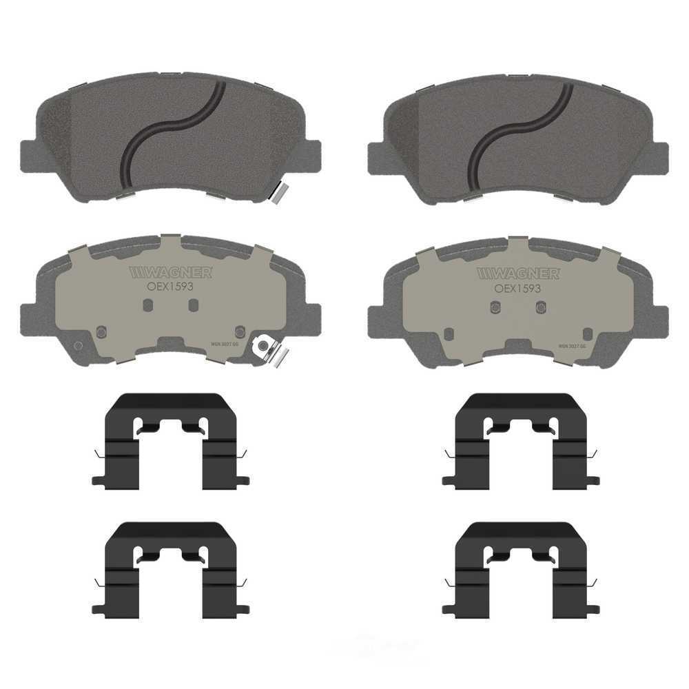 Frt Premium Ceramic Brake Pads  Wagner  OEX1593