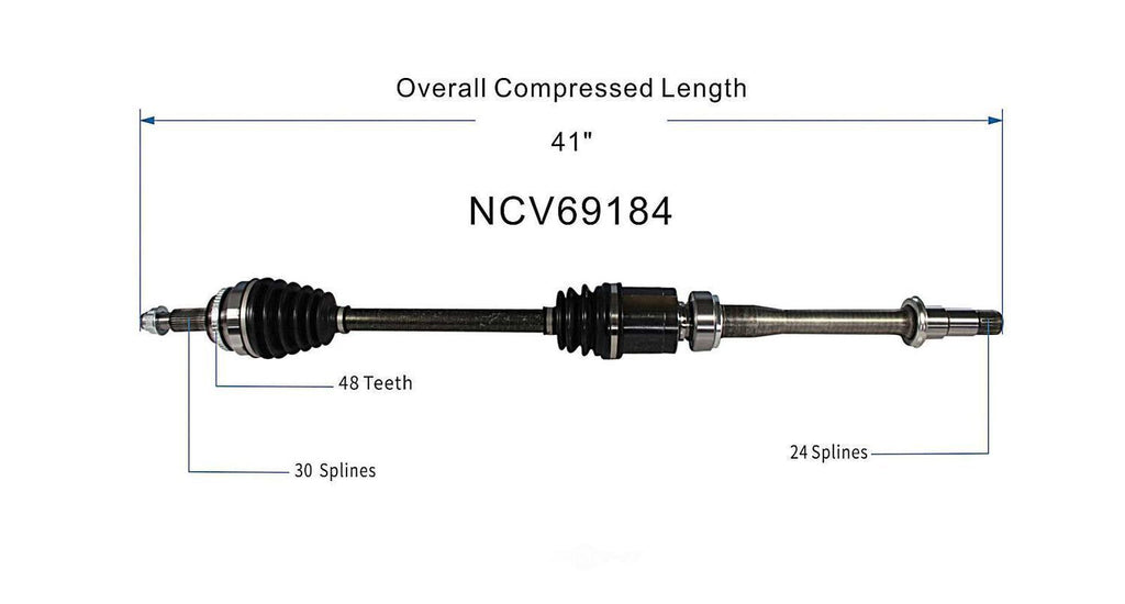 Right New CV Complete Assy   GSP North America   NCV69184