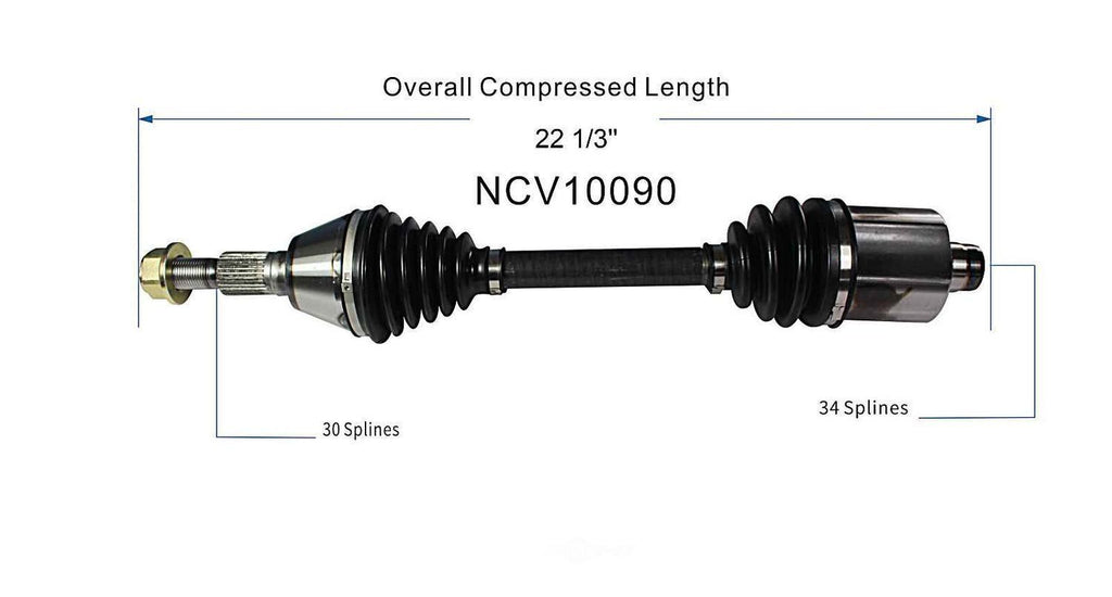 Axle Shaft Assy- CV Shaft   GSP North America   NCV10090