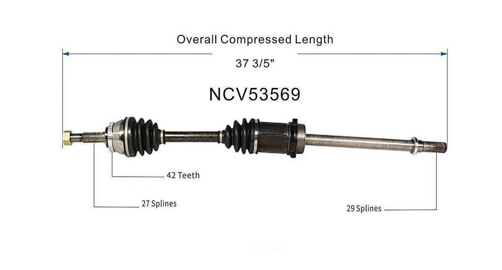 Right New CV Complete Assy   GSP North America   NCV53569